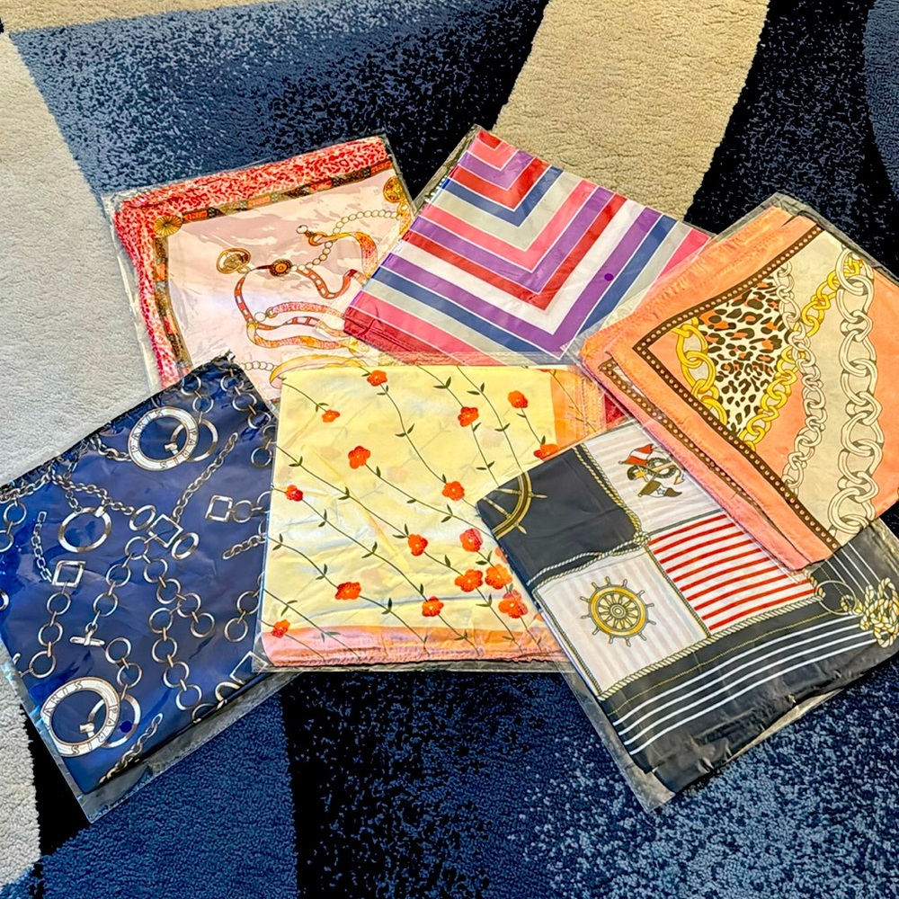 New unopened Square scarves
